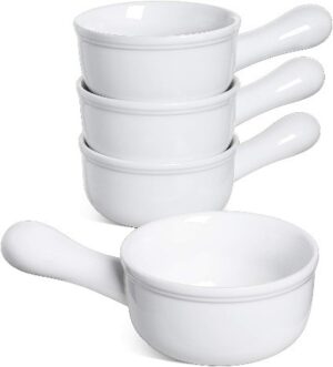 LE TAUCI Soup Bowls with Handles