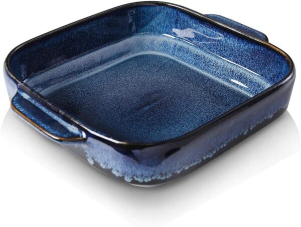 Blue Ceramic Bakeware Dish 8 x 8